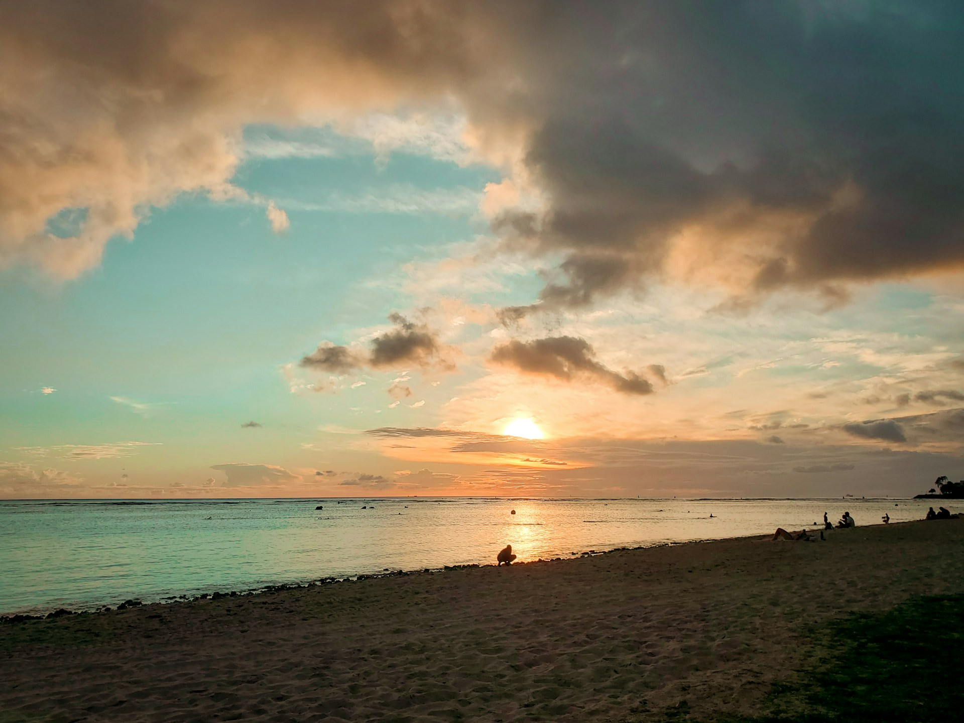 Magic Island Lagoon During Sunset