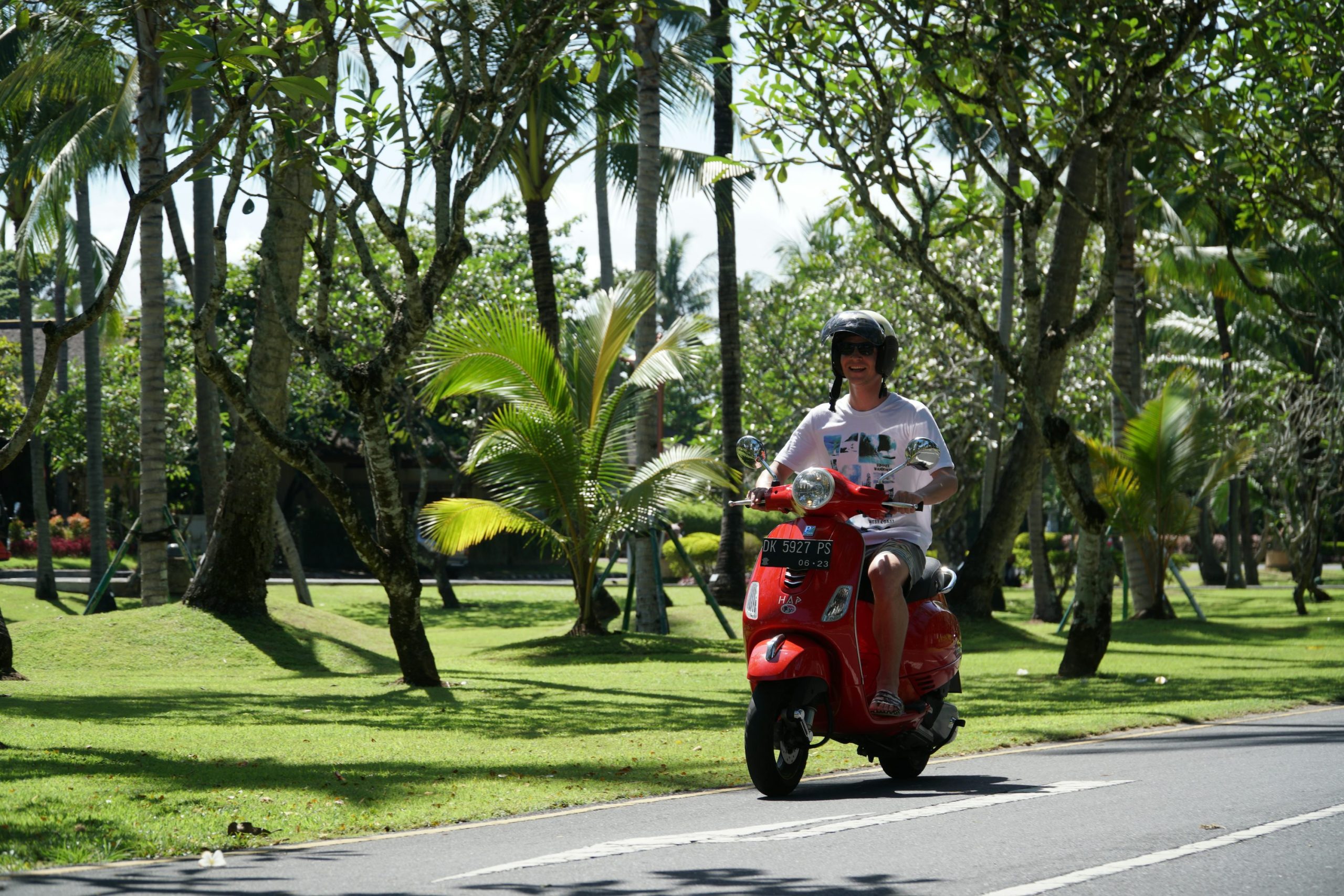 Behind Moped Registration